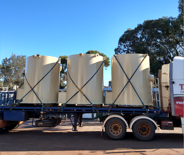 Supply & delivery of flotation cell tanks